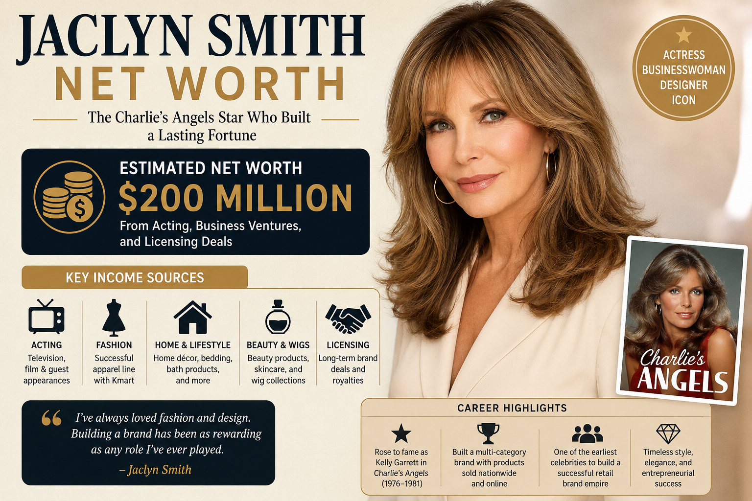 Jaclyn Smith net worth