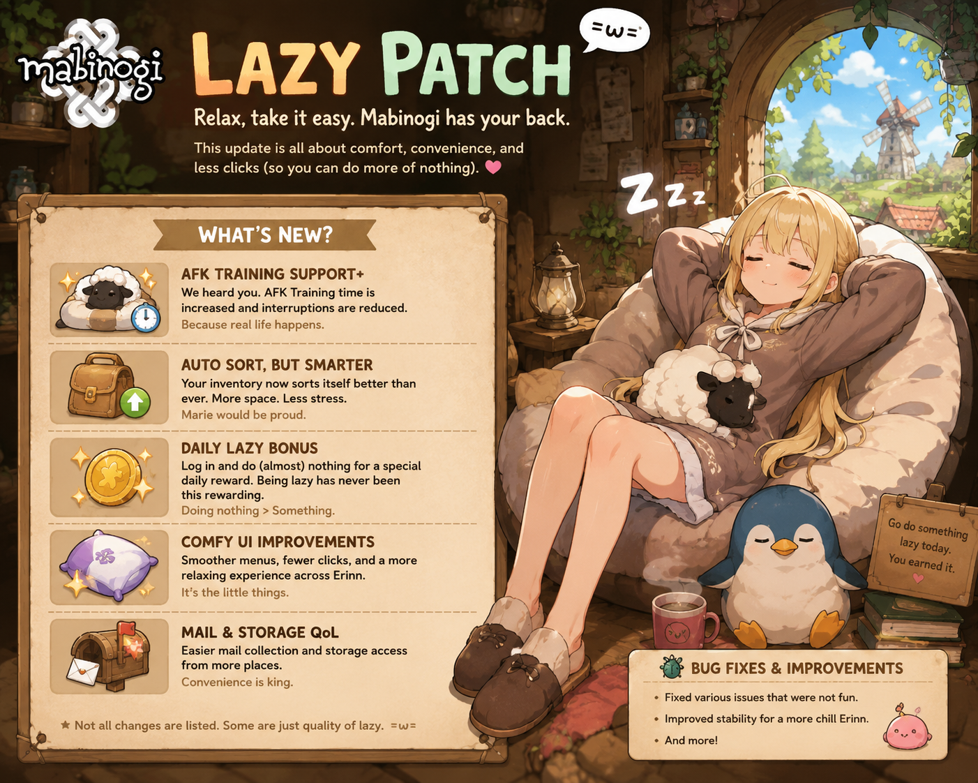 mabinogi lazy patch