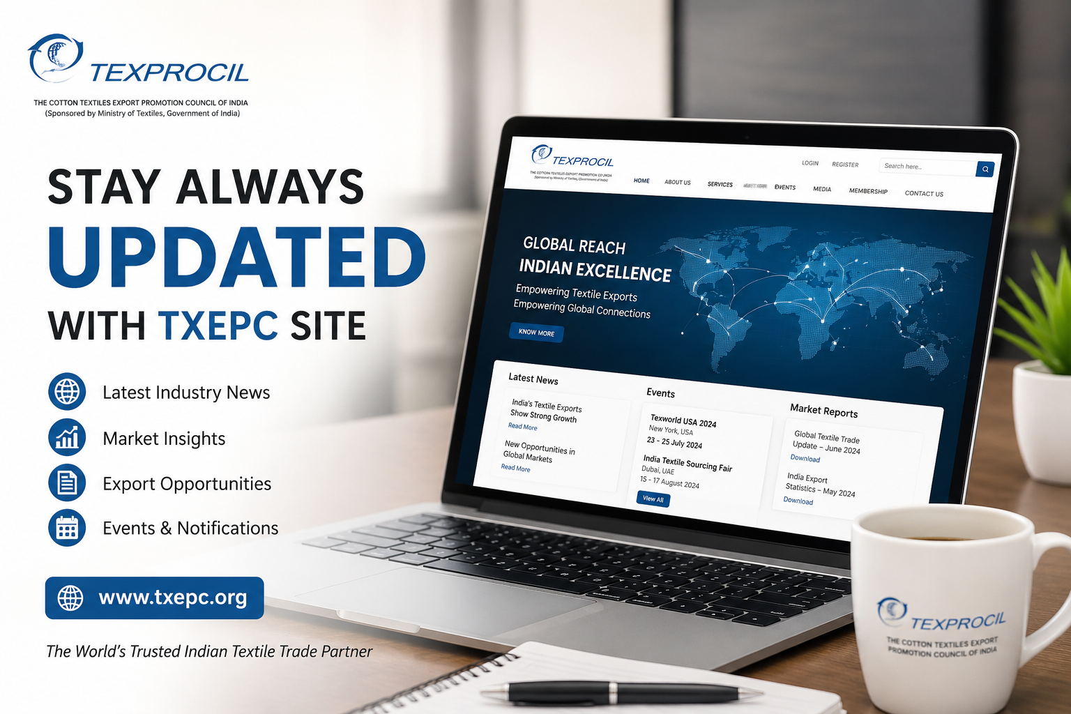 stay always updated with txepc site