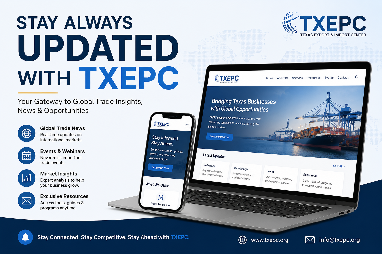 stay always updated with txepc