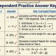8.3 independent practice page 221 answer key
