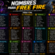 nombres para free fire