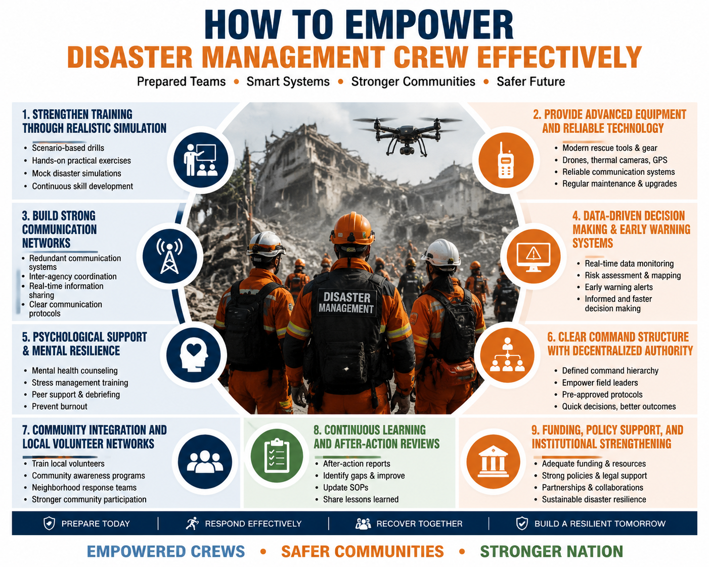 how can we empower the disaster management crew