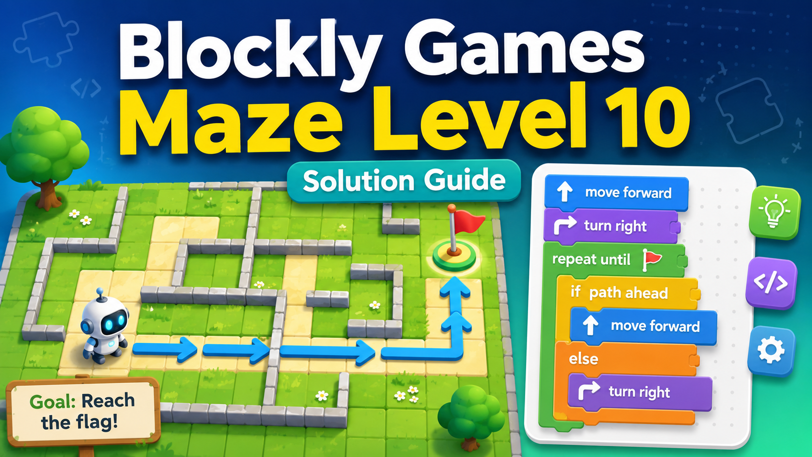 blockly games maze level 10