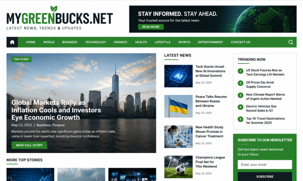 latest news mygreenbucks.net