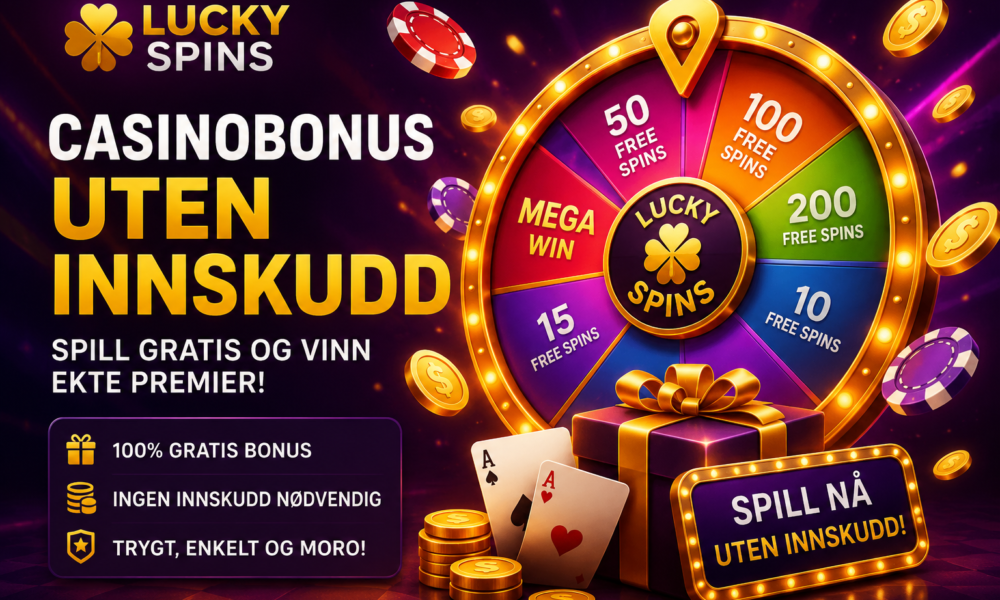 uckyspins casinobonus uten innskudd