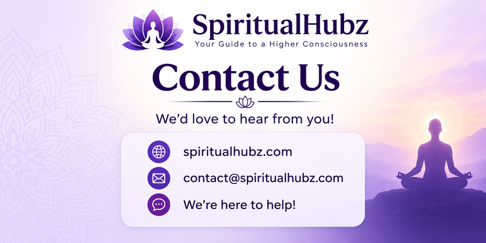 spiritualhubz.com contact