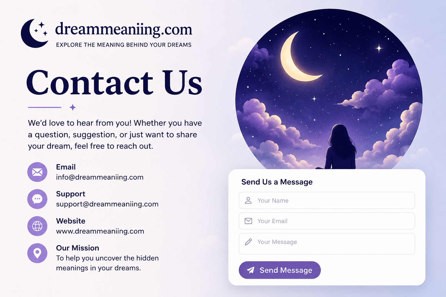dreammeaniing.com contact
