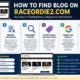 how to find blog on raceordie2.com