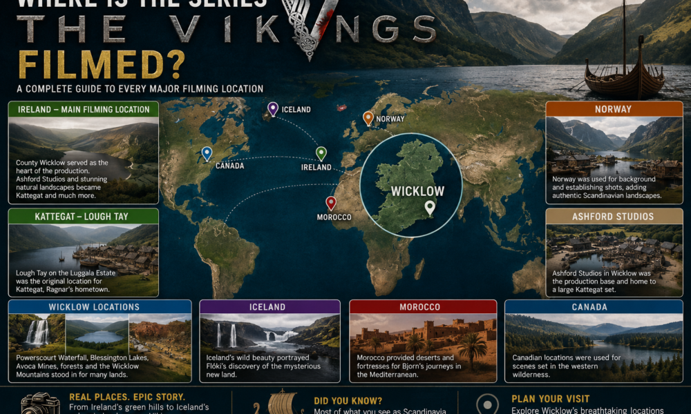 where is the series the vikings filmed