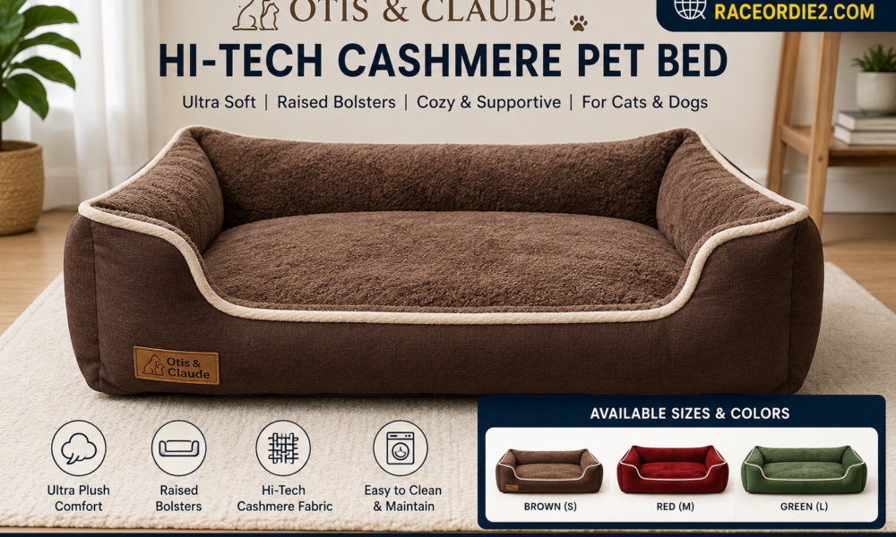 otis & claude hi-tech cashmere pet bed