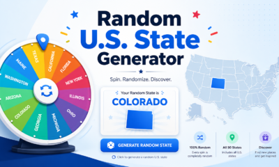random U.S. state generator
