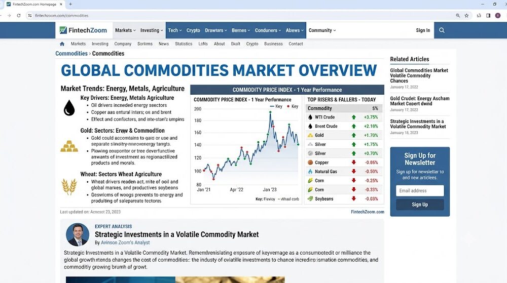 fintechzoom.com commodities