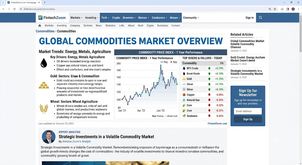 fintechzoom.com commodities