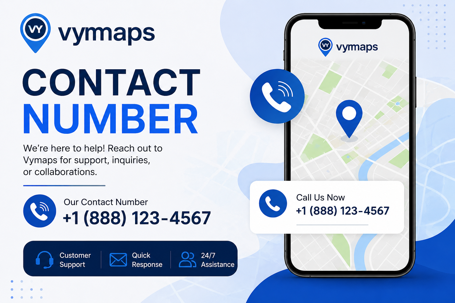 vymaps contact number