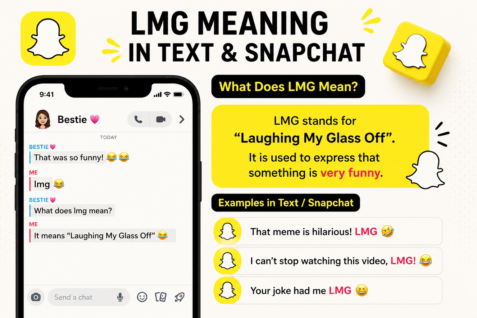 lmg meaning in text snapchat