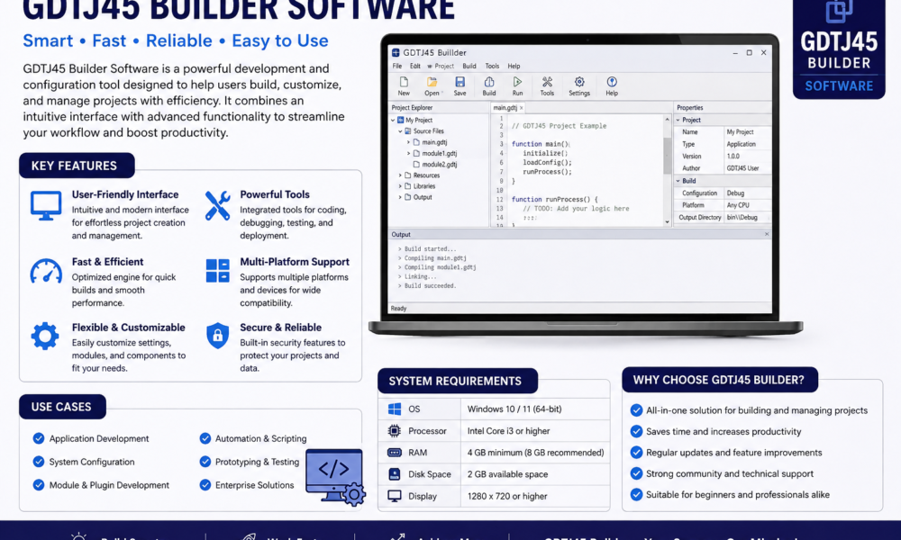 details of gdtj45 builder software