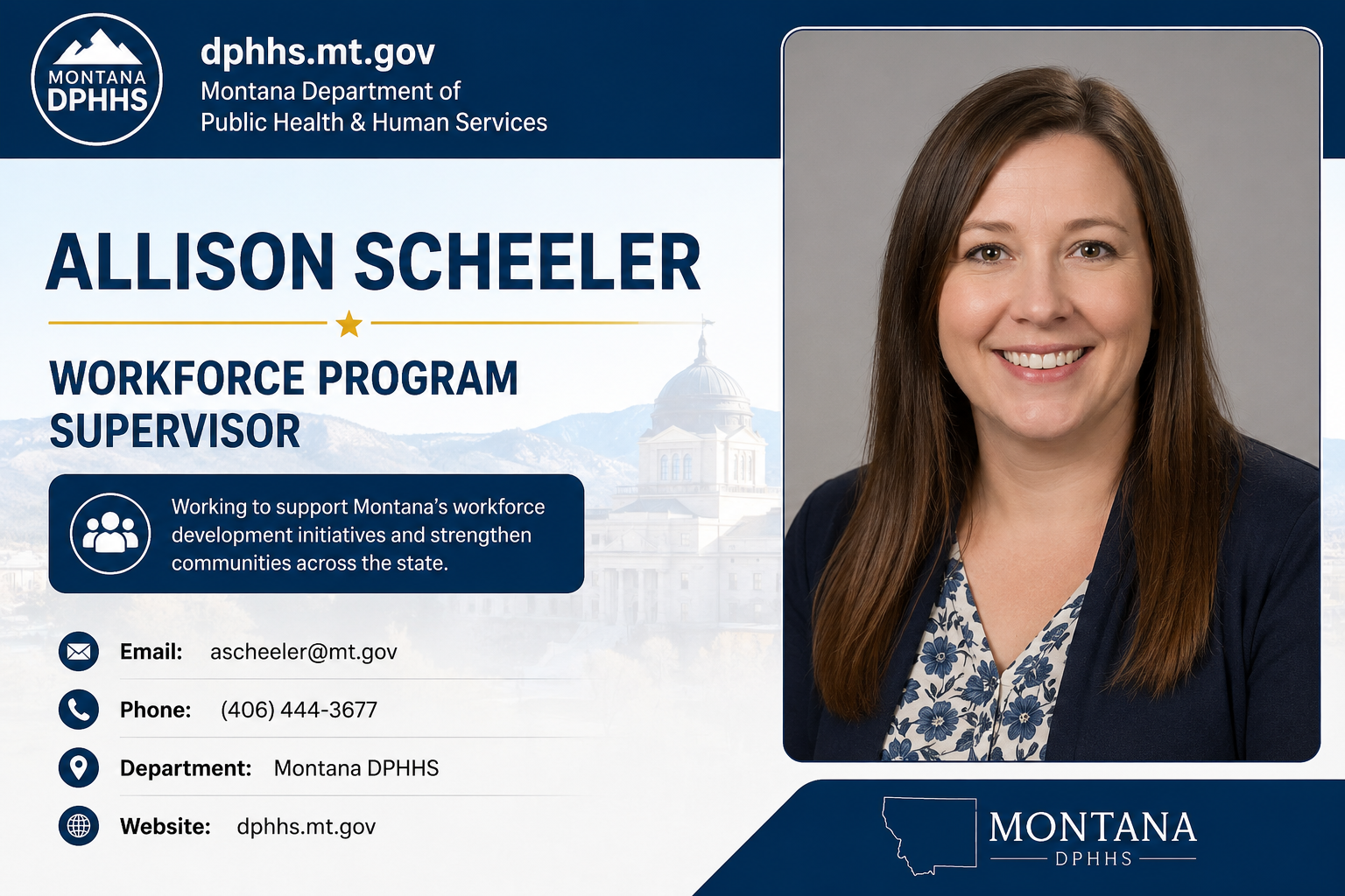 dphhs.mt.gov allison scheeler workforce program supervisor