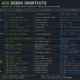 ash debug shortcuts