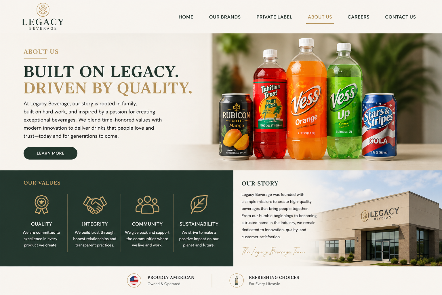 legacybeverage.com about us