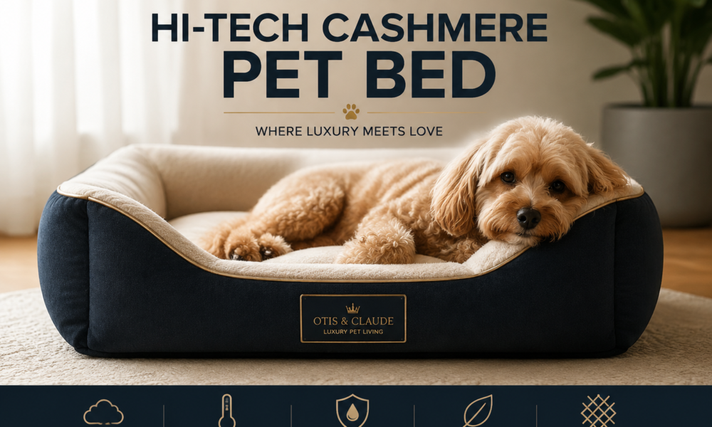 otis & claude hi-tech cashmere pet bed