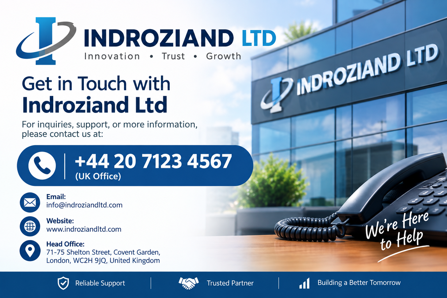 what is indroziand ltd contact number