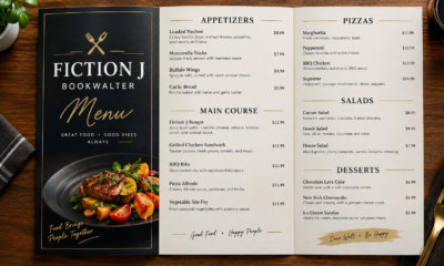 fiction j bookwalter menu