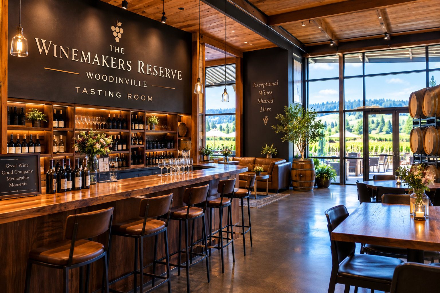 the winemakers reserve woodinville tasting room