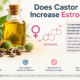 does castor oil increase estrogen