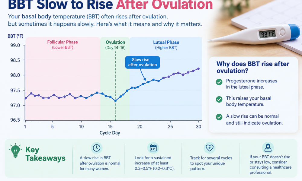bbt slow to rise after ovulation
