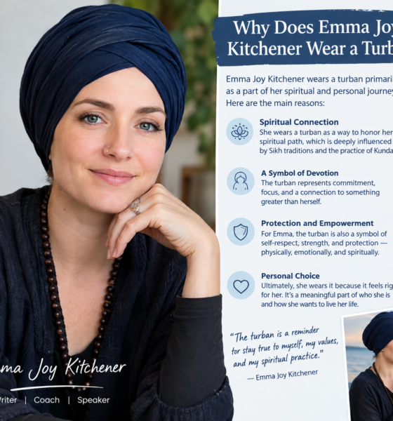 why does emma joy kitchener wear a turban
