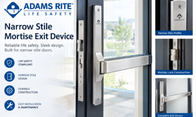 adams rite life safety narrow stile mortise exit device