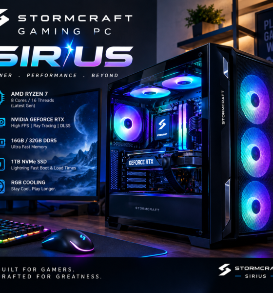 stormcraft gaming pc sirius