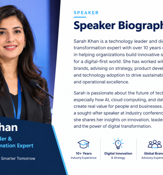 speaker biography sample