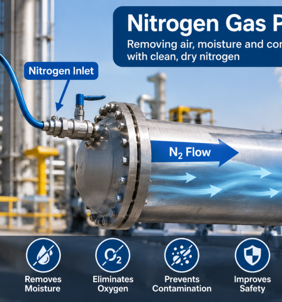 nitrogen gas purging
